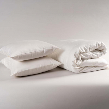 Påslakanset av bambuviskos, dubbel, Vit (220x220 cm) i gruppen Sängkläder hos Bamburino (Sleepinsilk Sweden AB) (vitdubb3b)